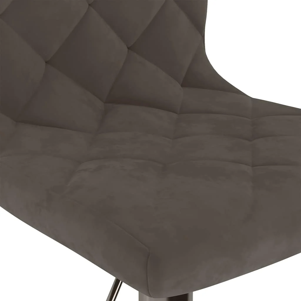 Chaise pivotante de bureau 40 x 43 x 87,5 cm gris foncé velours – vue en situation