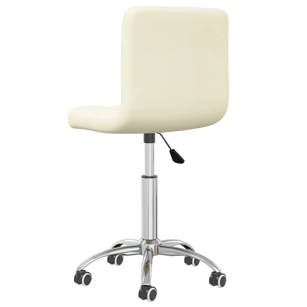 Chaise pivotante de bureau 40 x 47 x 86 cm crème tissu – vue en situation