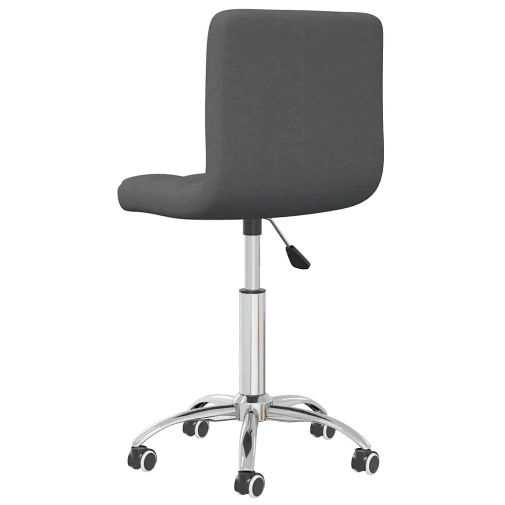 Chaise pivotante de bureau 40 x 47 x 86 cm gris foncé tissu – vue en situation