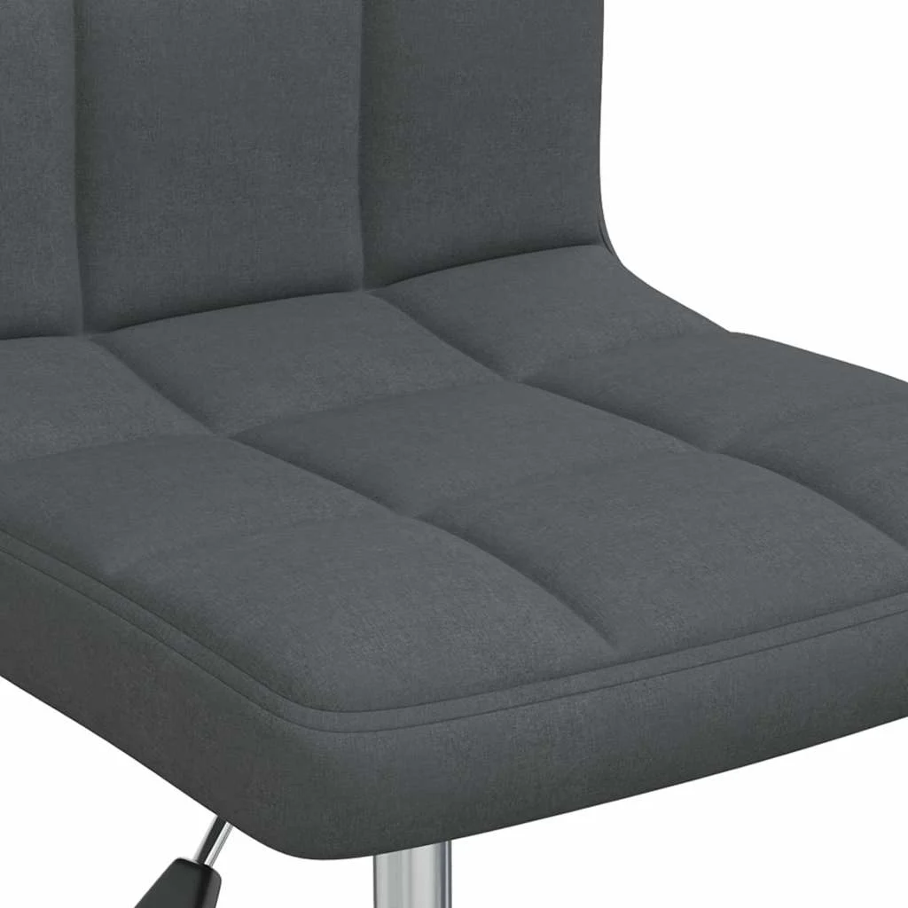 Chaise pivotante de bureau 40 x 47 x 86 cm gris foncé tissu – vue de dessus