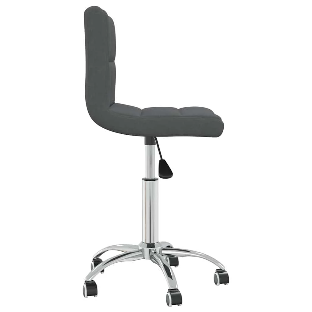 Chaise pivotante de bureau 40 x 47 x 86 cm gris foncé tissu – vue de détail