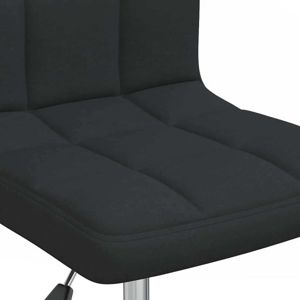 Chaise pivotante de bureau 40 x 47 x 86 cm noir tissu – vue de dessus