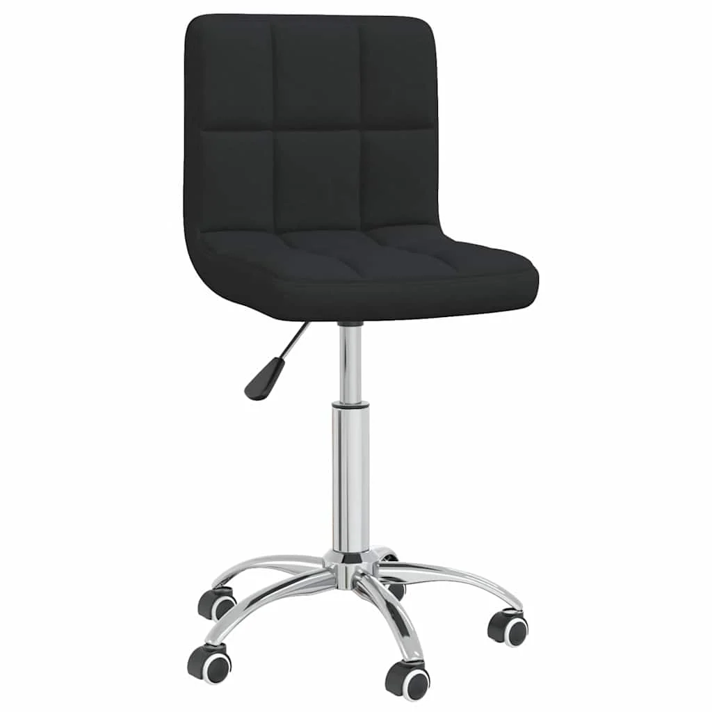 Chaise pivotante de bureau 40 x 47 x 86 cm noir tissu – vue de face