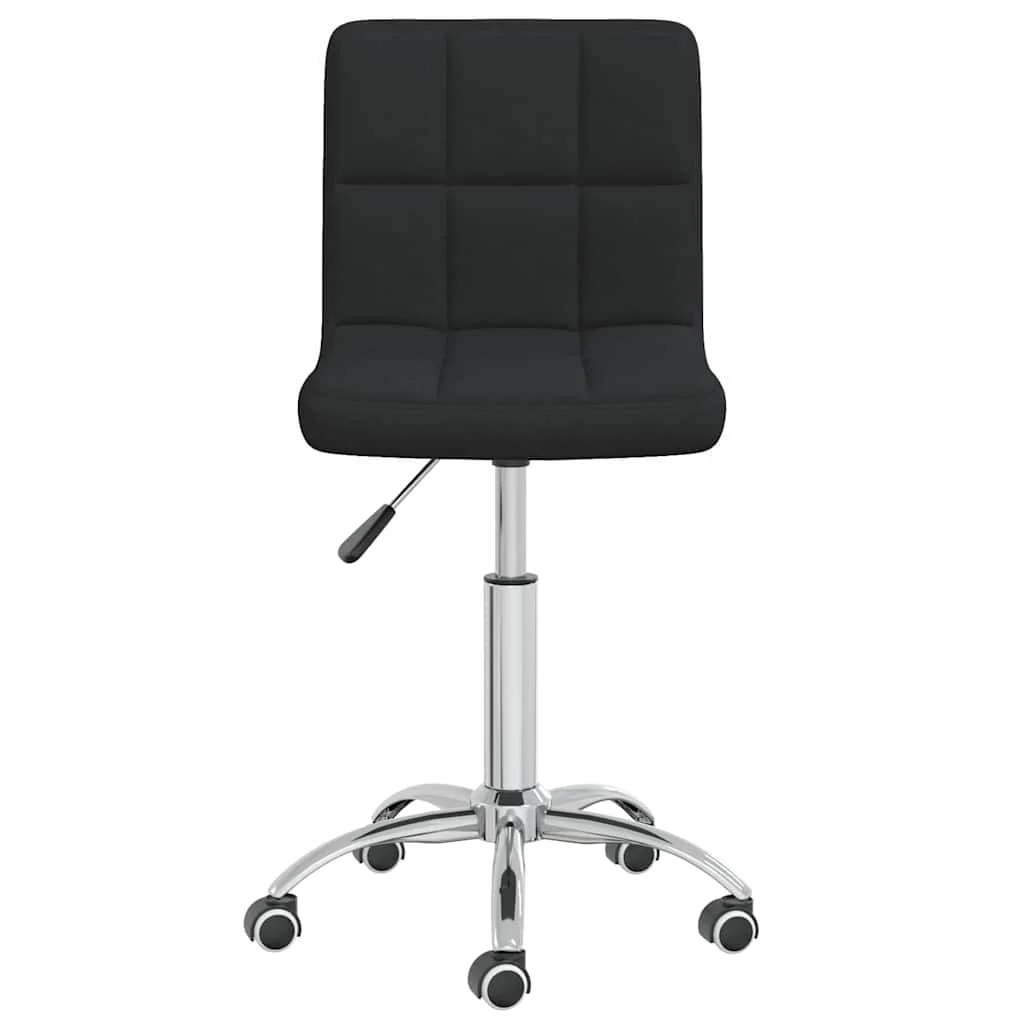 Chaise pivotante de bureau 40 x 47 x 86 cm noir tissu – vue de côté