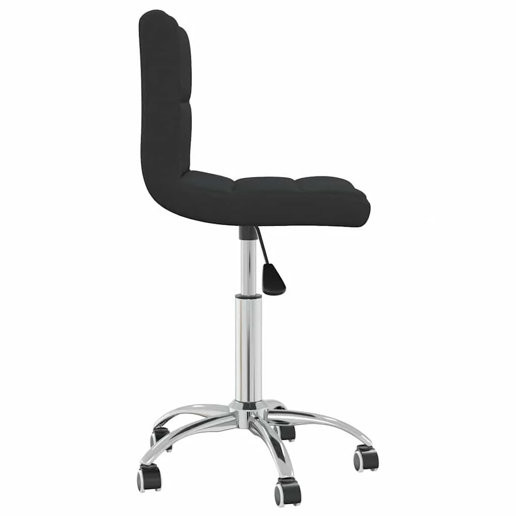 Chaise pivotante de bureau 40 x 47 x 86 cm noir tissu – vue de détail