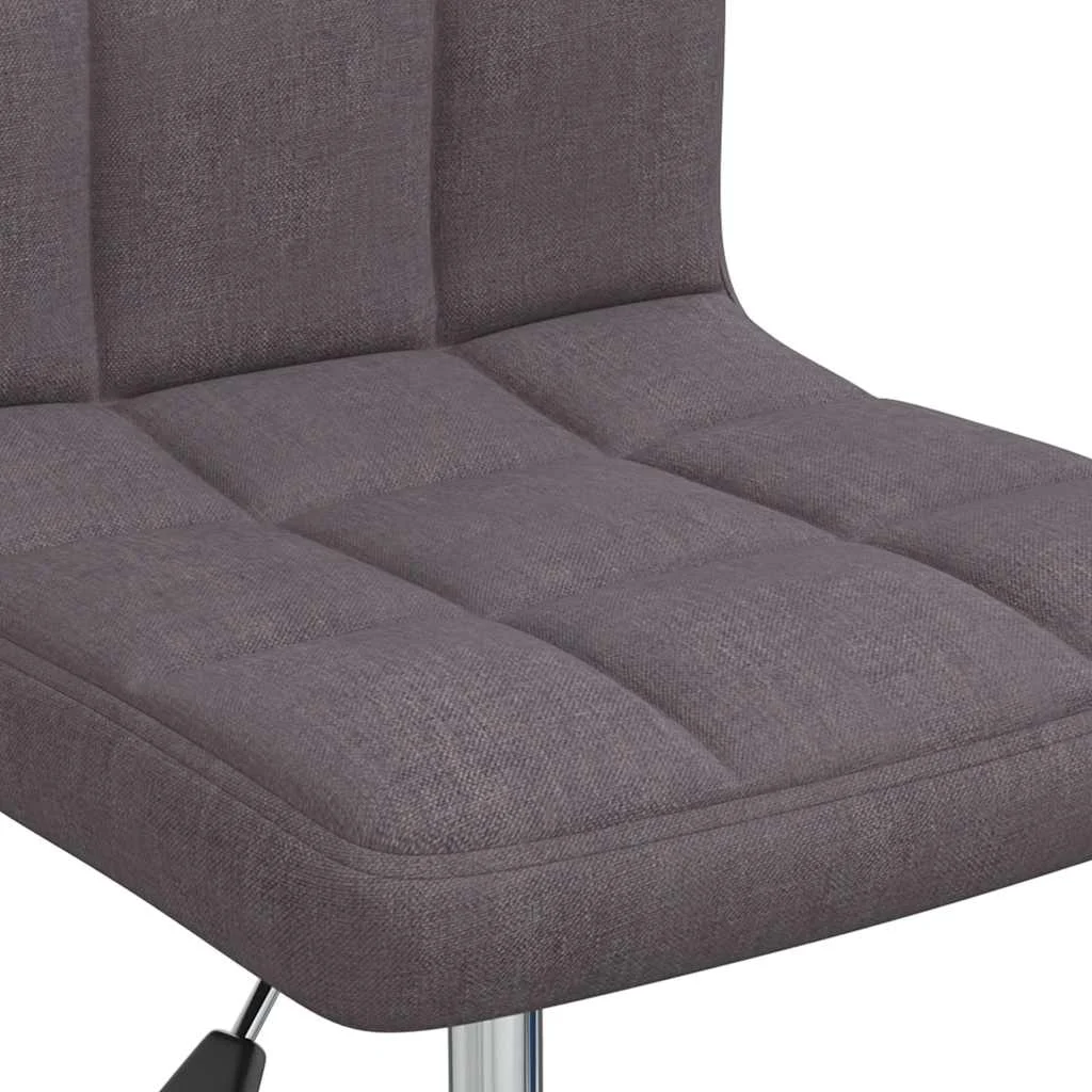 Chaise pivotante de bureau 40 x 47 x 86 cm taupe tissu – vue de dessus