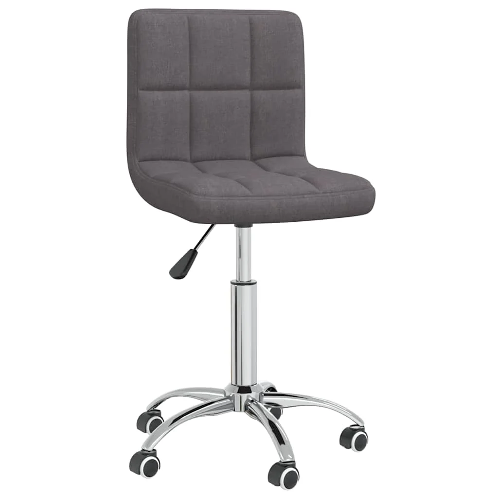Chaise pivotante de bureau 40 x 47 x 86 cm taupe tissu – vue de face