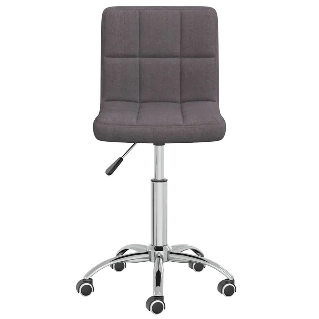 Chaise pivotante de bureau 40 x 47 x 86 cm taupe tissu – vue de côté
