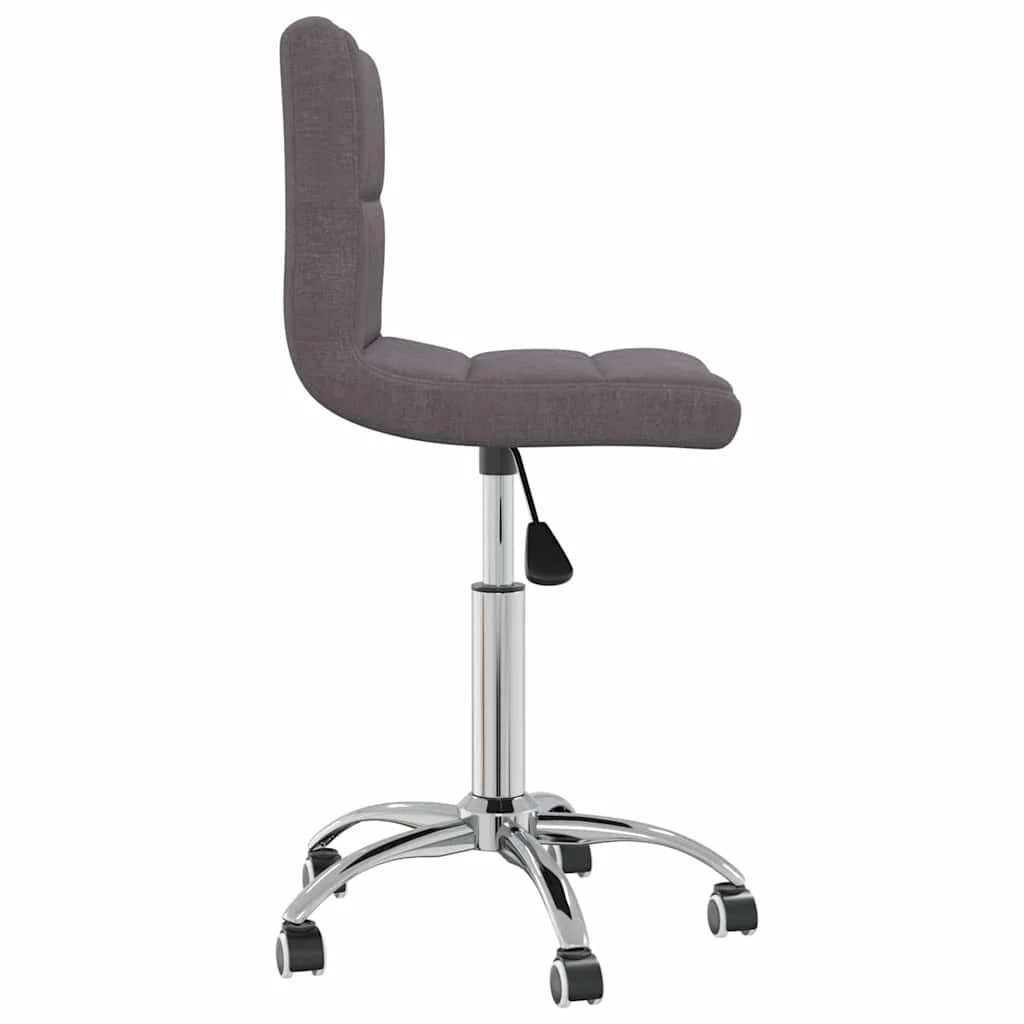Chaise pivotante de bureau 40 x 47 x 86 cm taupe tissu – vue de détail