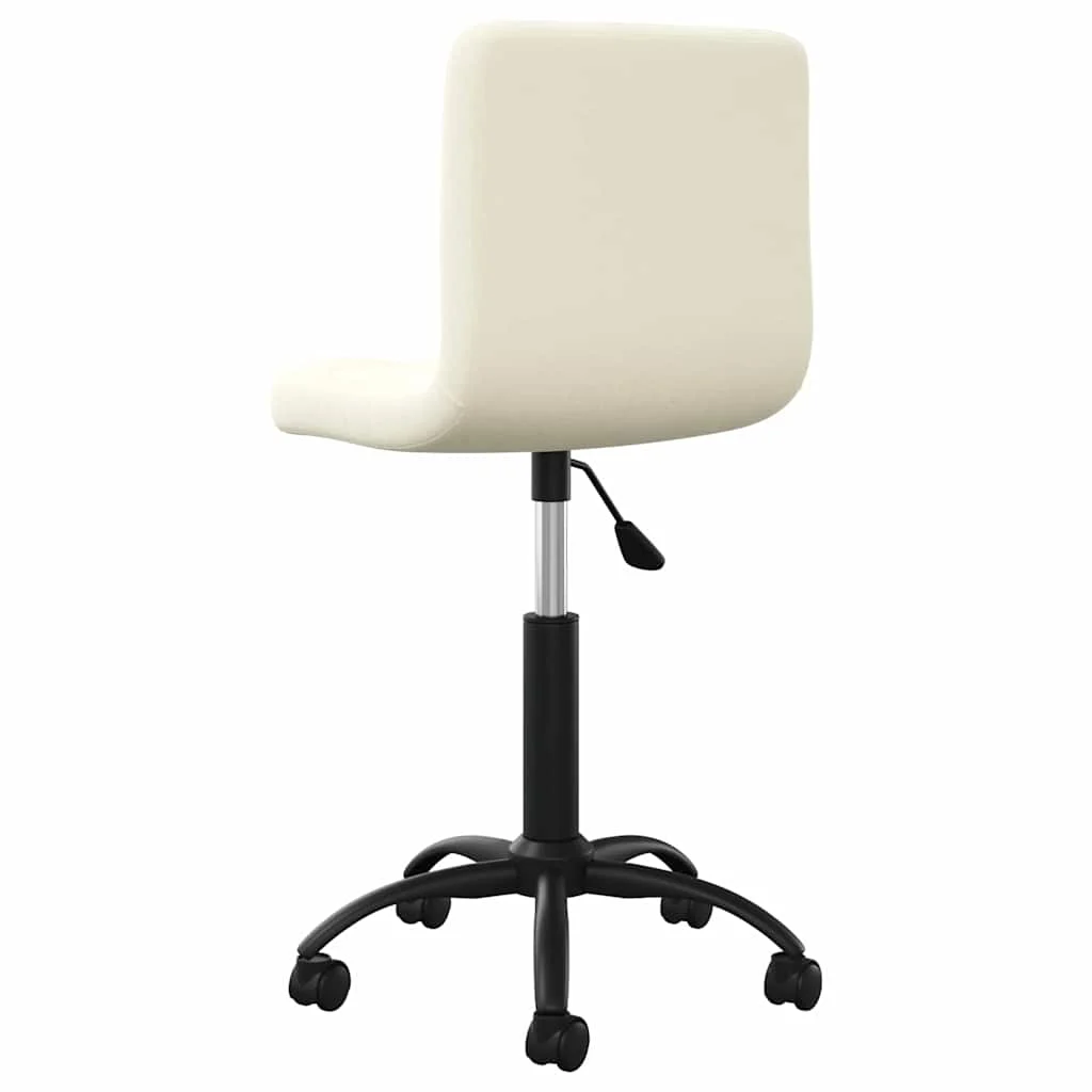 Chaise pivotante de bureau 40 x 47 x 87,5 cm crème velours – vue en situation