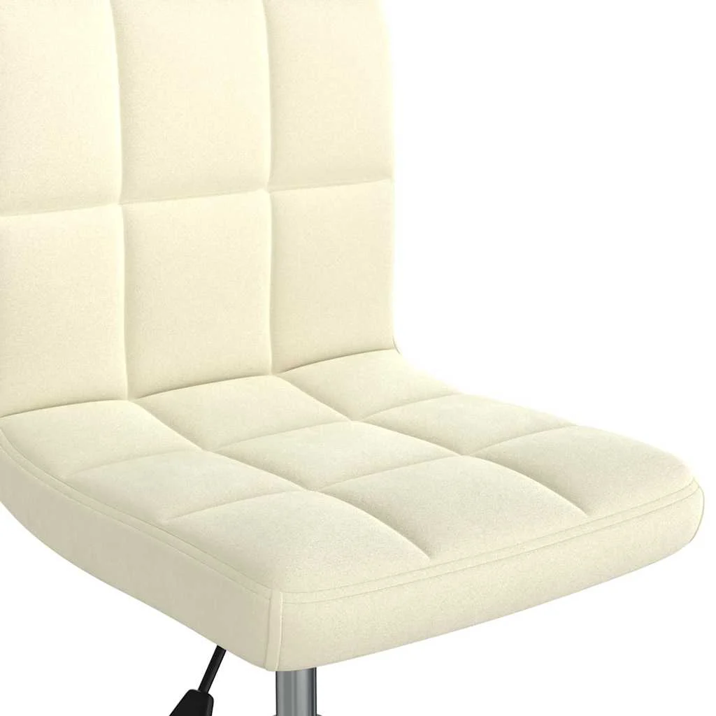 Chaise pivotante de bureau 40 x 47 x 87,5 cm crème velours – vue de dessus