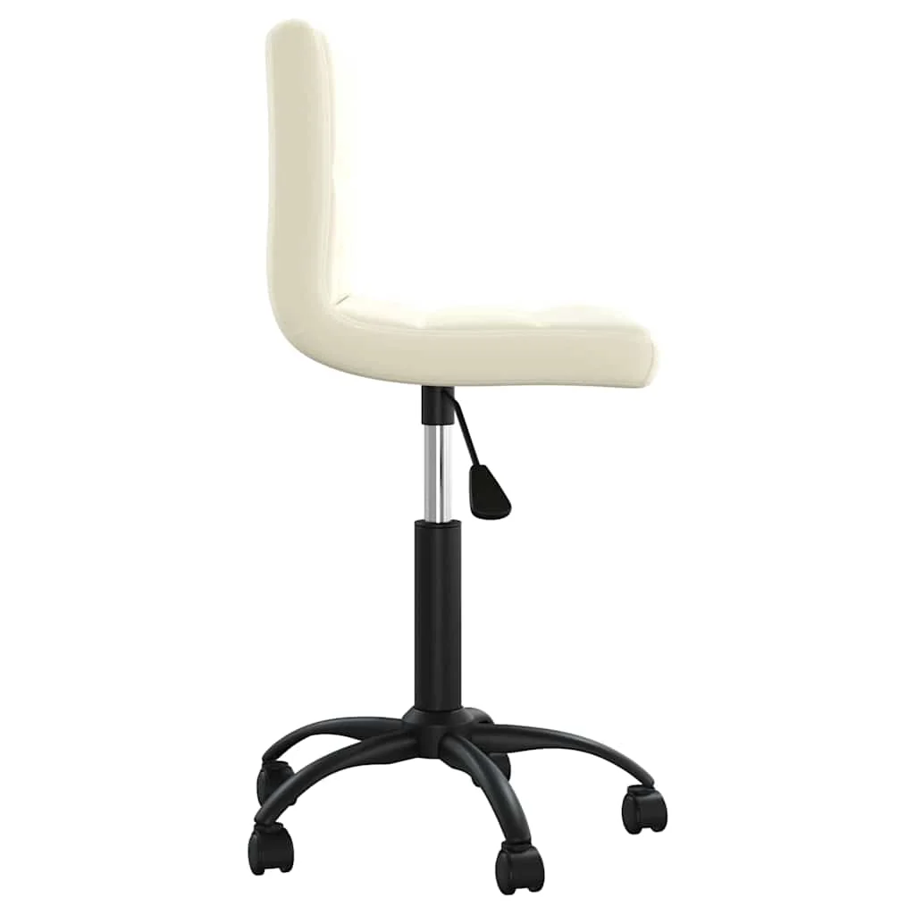 Chaise pivotante de bureau 40 x 47 x 87,5 cm crème velours – vue de détail