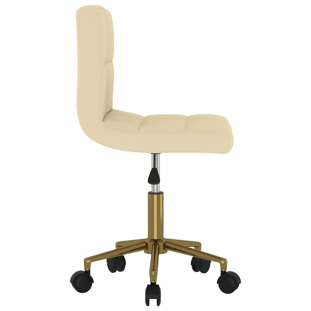 Chaise pivotante de bureau 40 x 47 x 87,5 cm crème velours – modèle 2 – vue de détail