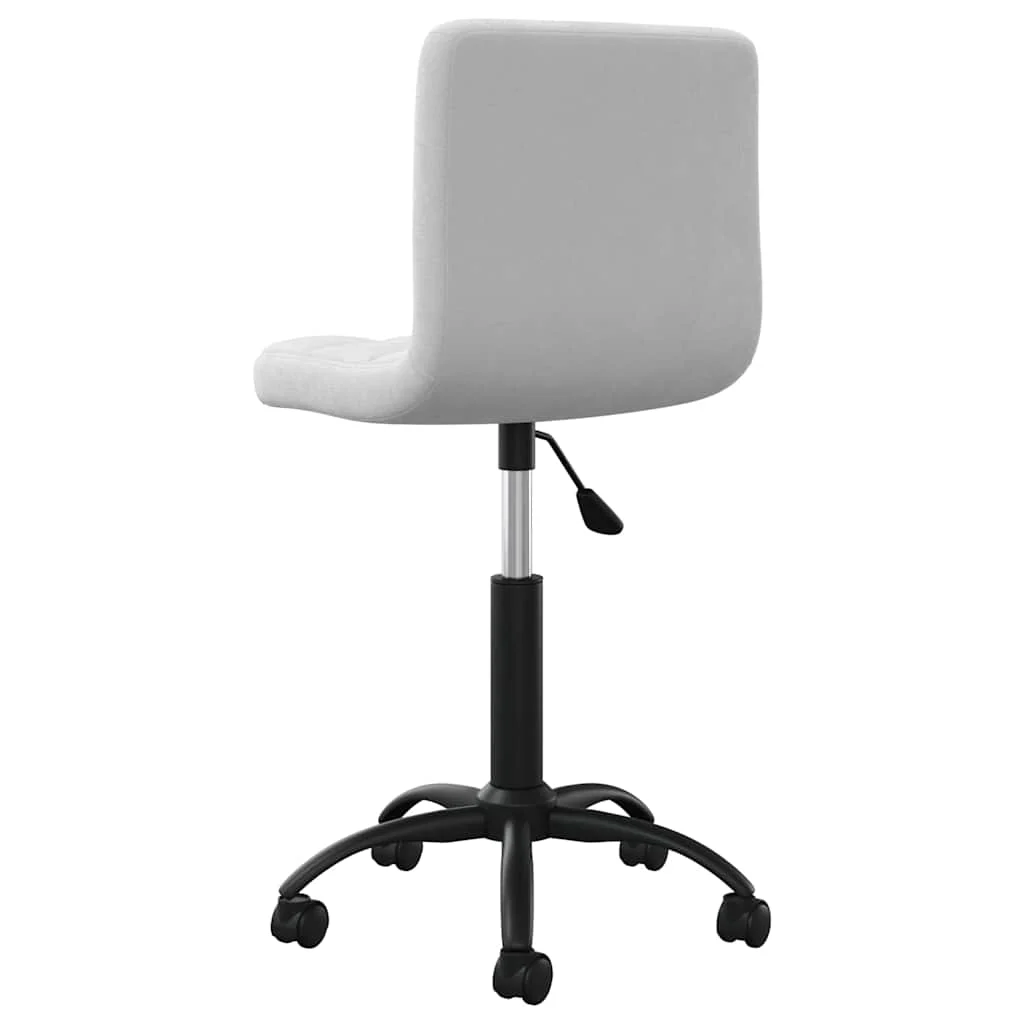 Chaise pivotante de bureau 40 x 47 x 87,5 cm gris clair velours – vue en situation
