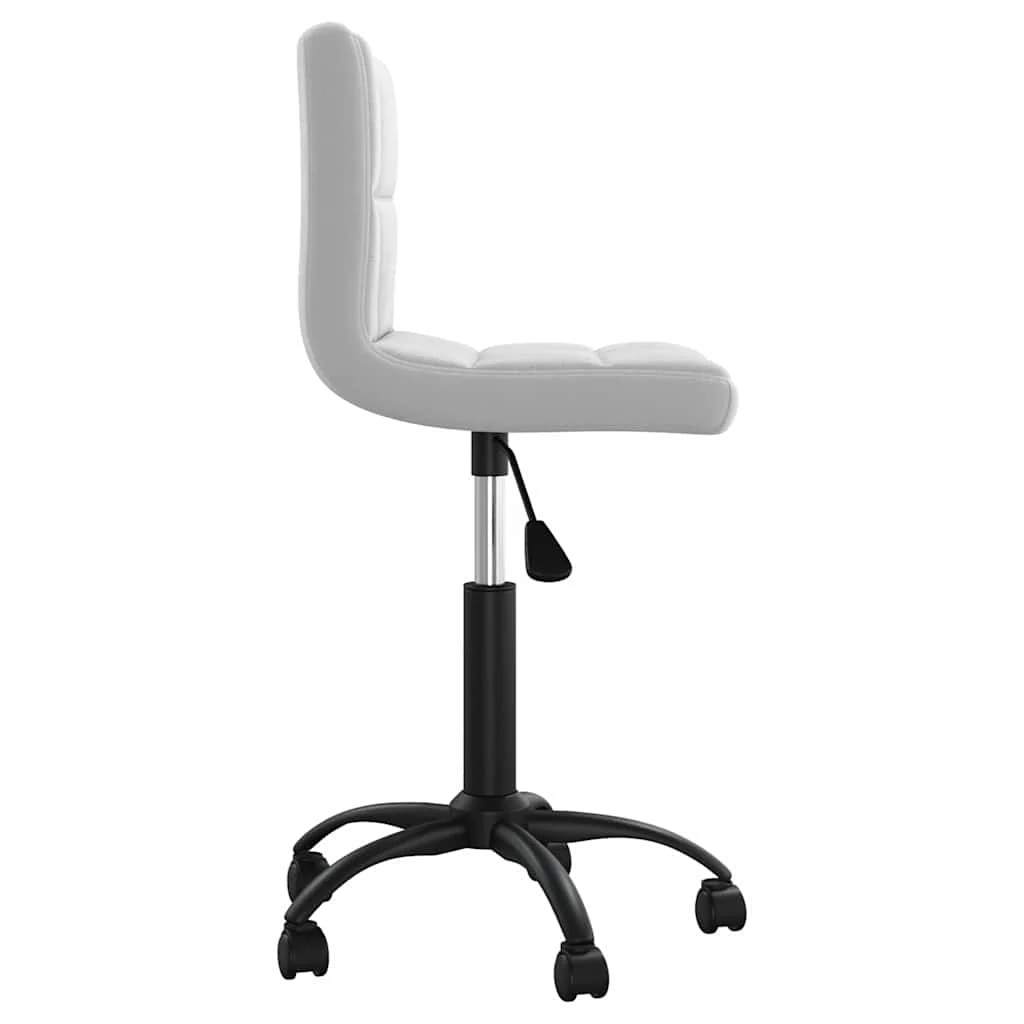 Chaise pivotante de bureau 40 x 47 x 87,5 cm gris clair velours – vue de détail