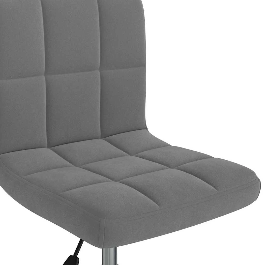 Chaise pivotante de bureau 40 x 47 x 87,5 cm gris foncé velours – vue de dessus