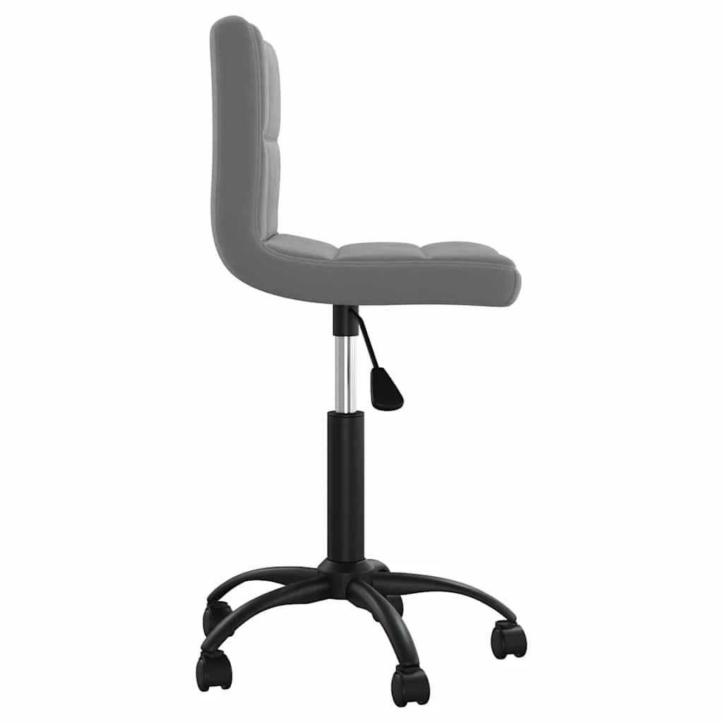 Chaise pivotante de bureau 40 x 47 x 87,5 cm gris foncé velours – vue de détail