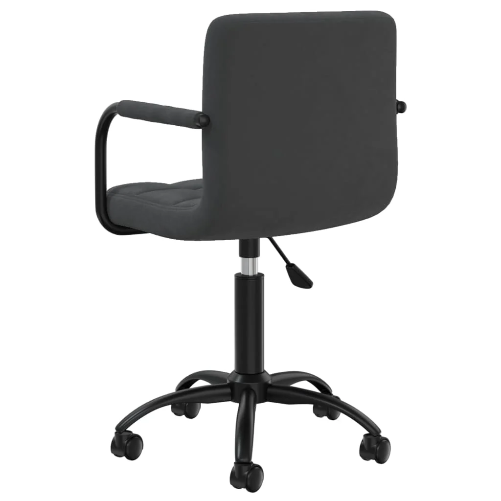Chaise pivotante de bureau 40 x 47 x 87,5 cm noir velours – modèle 2 – vue en situation