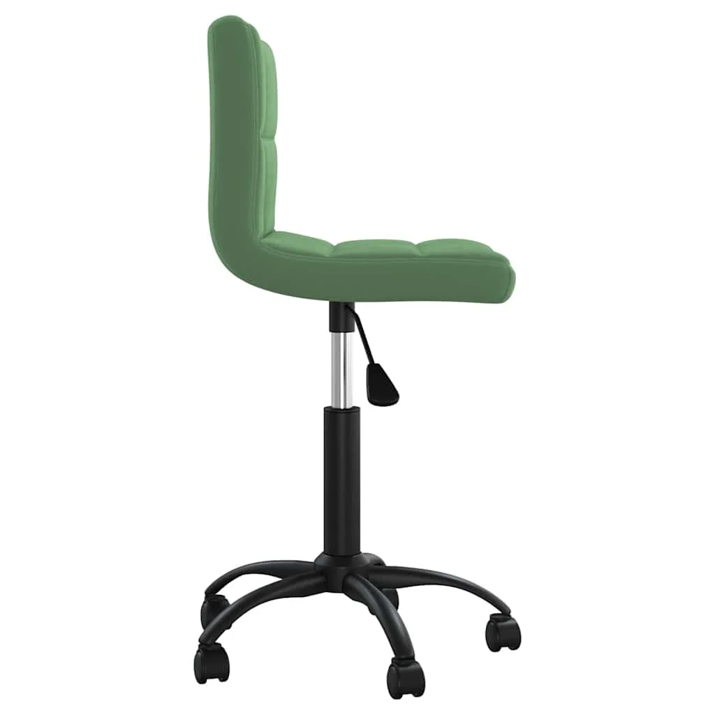 Chaise pivotante de bureau 40 x 47 x 87,5 cm vert foncé velours – vue de détail