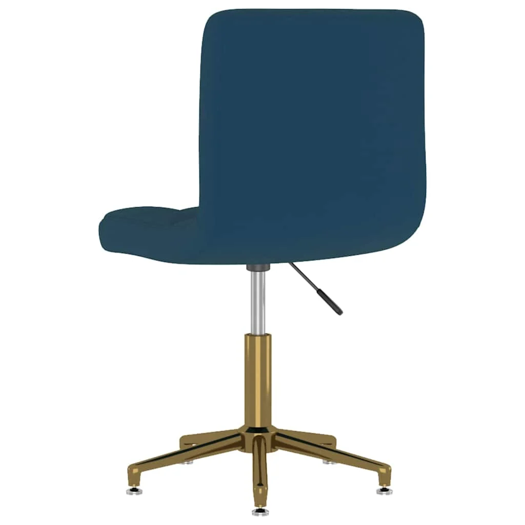 Chaise pivotante de bureau 40 x 47 x 88,5 cm bleu velours – vue de côté