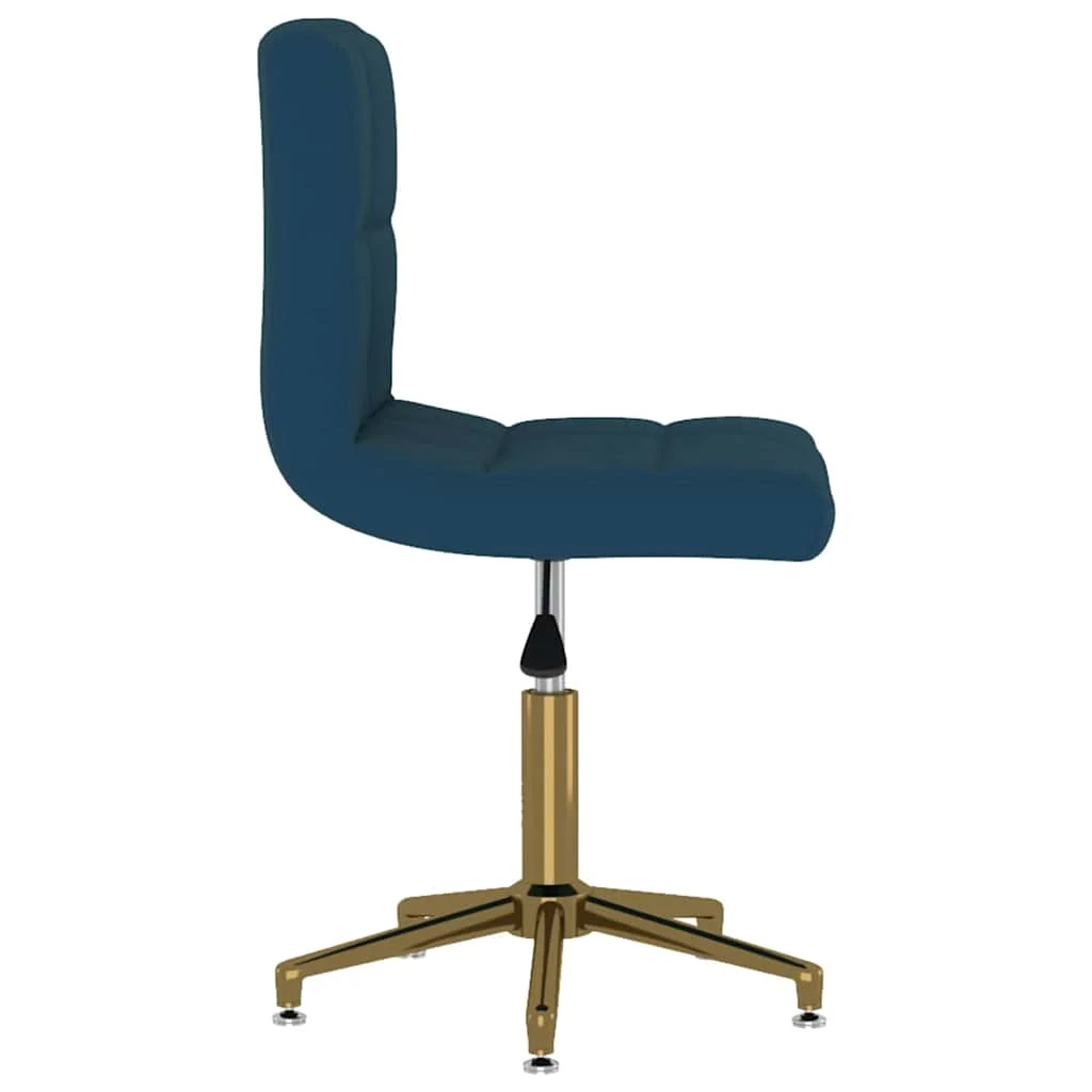 Chaise pivotante de bureau 40 x 47 x 88,5 cm bleu velours – vue de détail