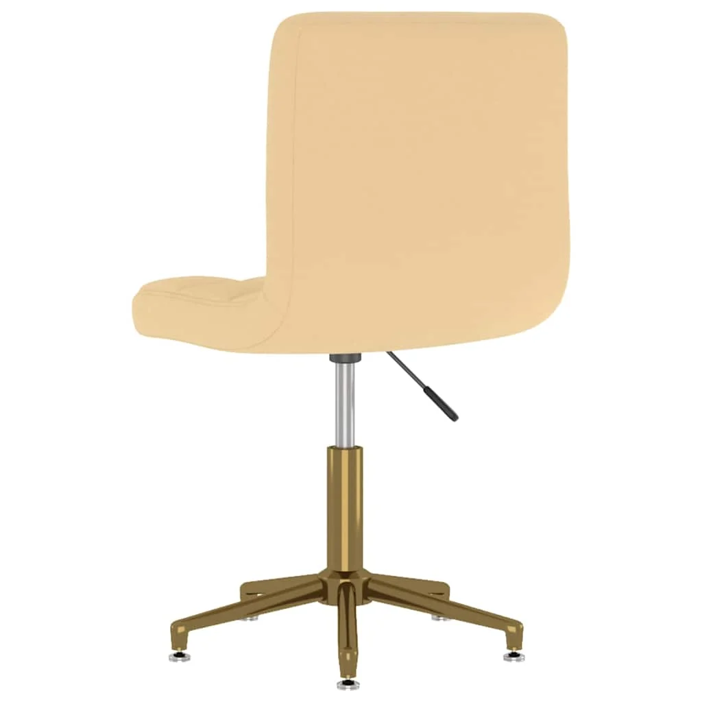 Chaise pivotante de bureau 40 x 47 x 88,5 cm crème velours – vue de face