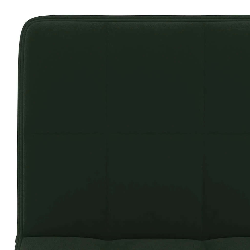 Chaise pivotante de bureau 40 x 47 x 88,5 cm vert foncé velours – vue en situation