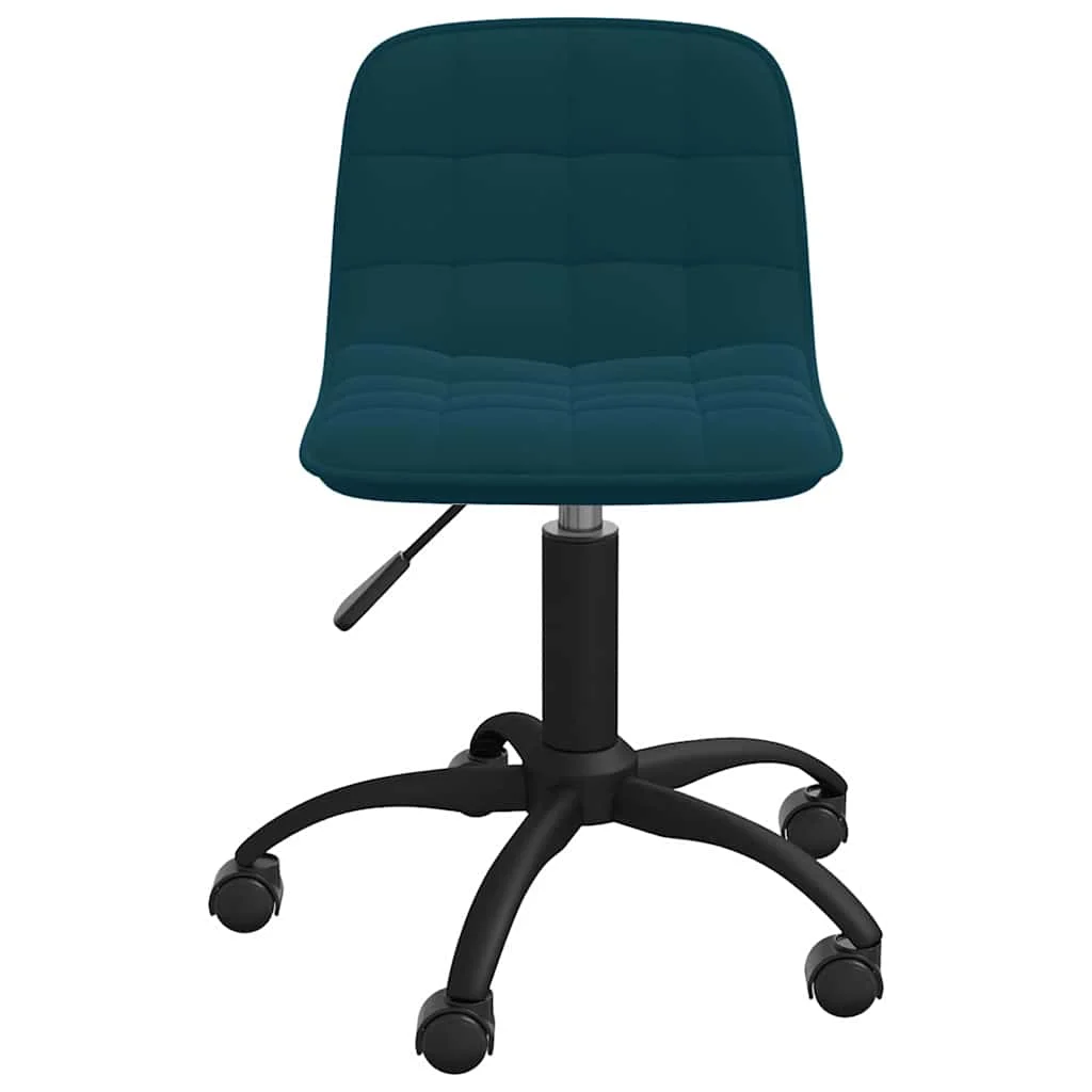 Chaise pivotante de bureau 42,5 x 45 x 80,5 cm bleu velours – vue de face