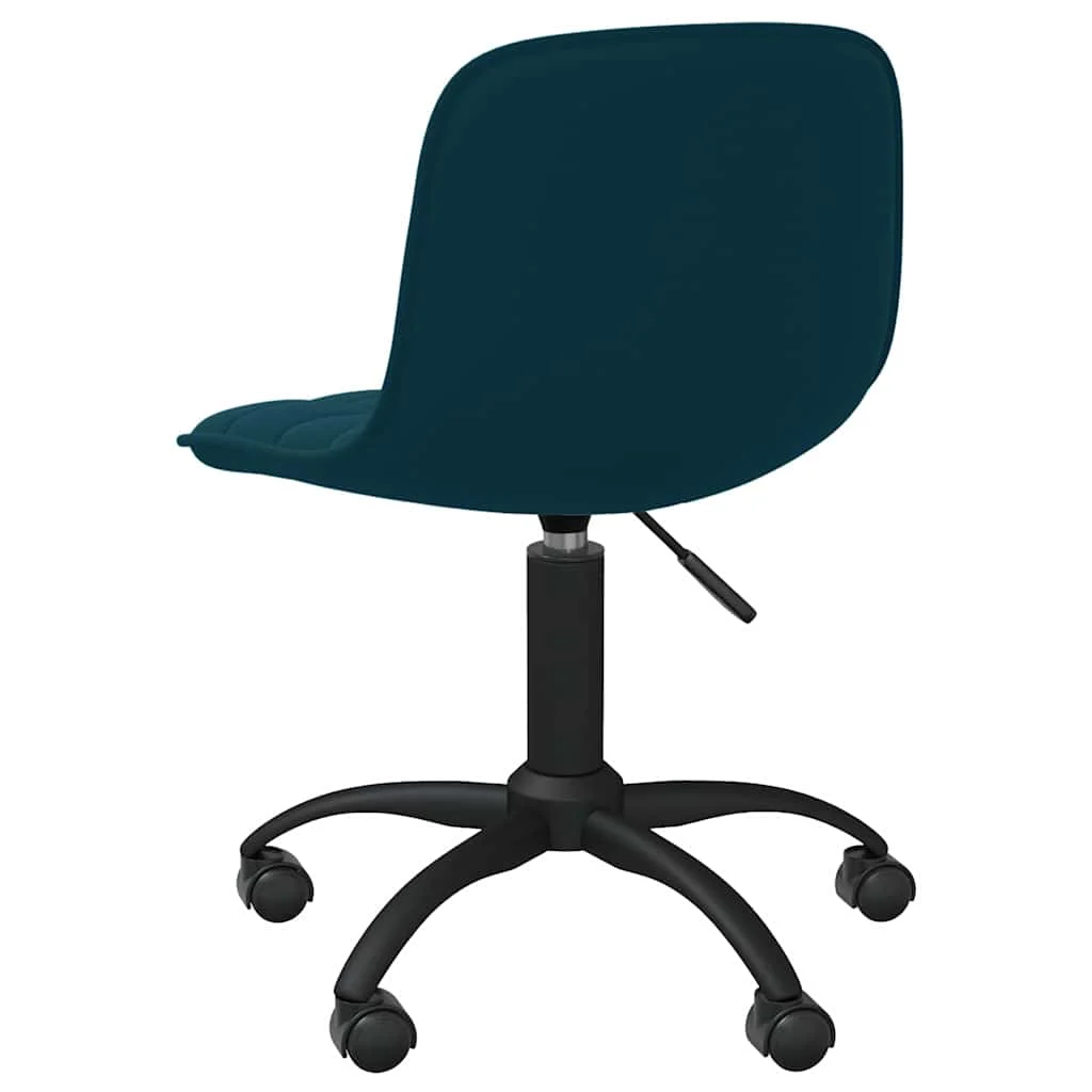 Chaise pivotante de bureau 42,5 x 45 x 80,5 cm bleu velours – vue de détail
