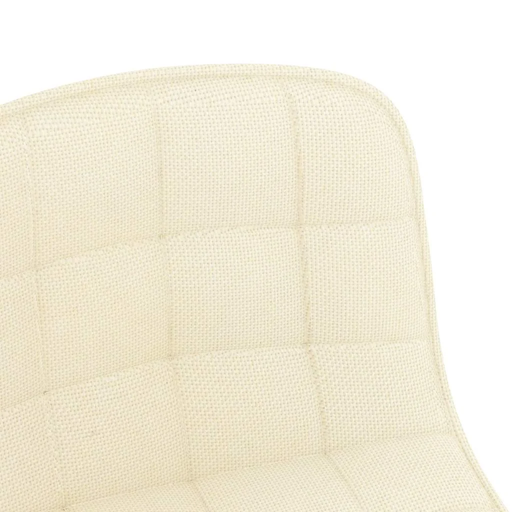 Chaise pivotante de bureau 42,5 x 45 x 80,5 cm crème tissu – vue en situation