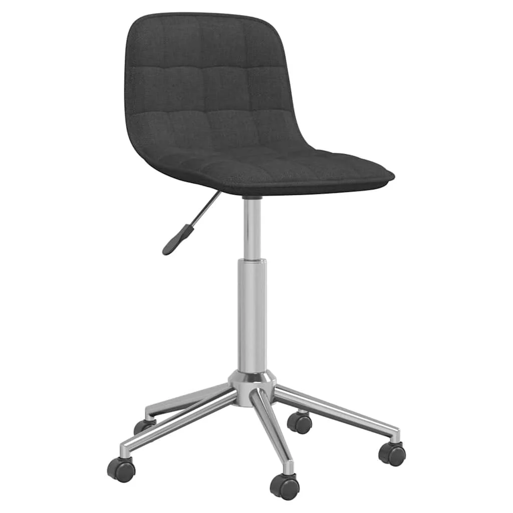 Chaise pivotante de bureau 42,5 x 45 x 80,5 cm gris foncé tissu – modèle 2 – vue d’ensemble