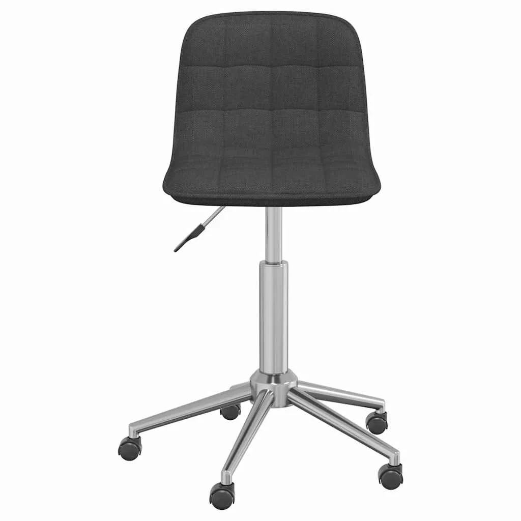 Chaise pivotante de bureau 42,5 x 45 x 80,5 cm gris foncé tissu – modèle 2 – vue de face