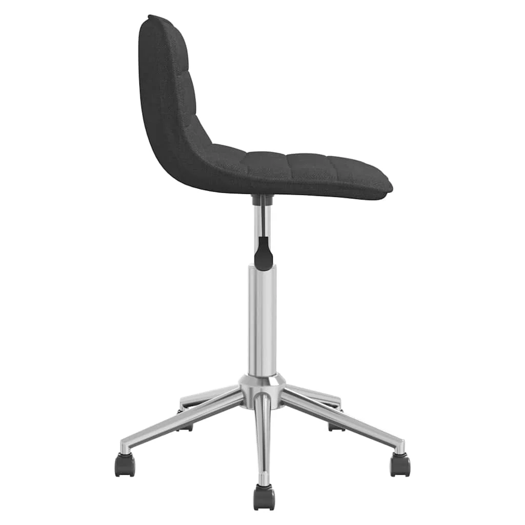 Chaise pivotante de bureau 42,5 x 45 x 80,5 cm gris foncé tissu – modèle 2 – vue de côté