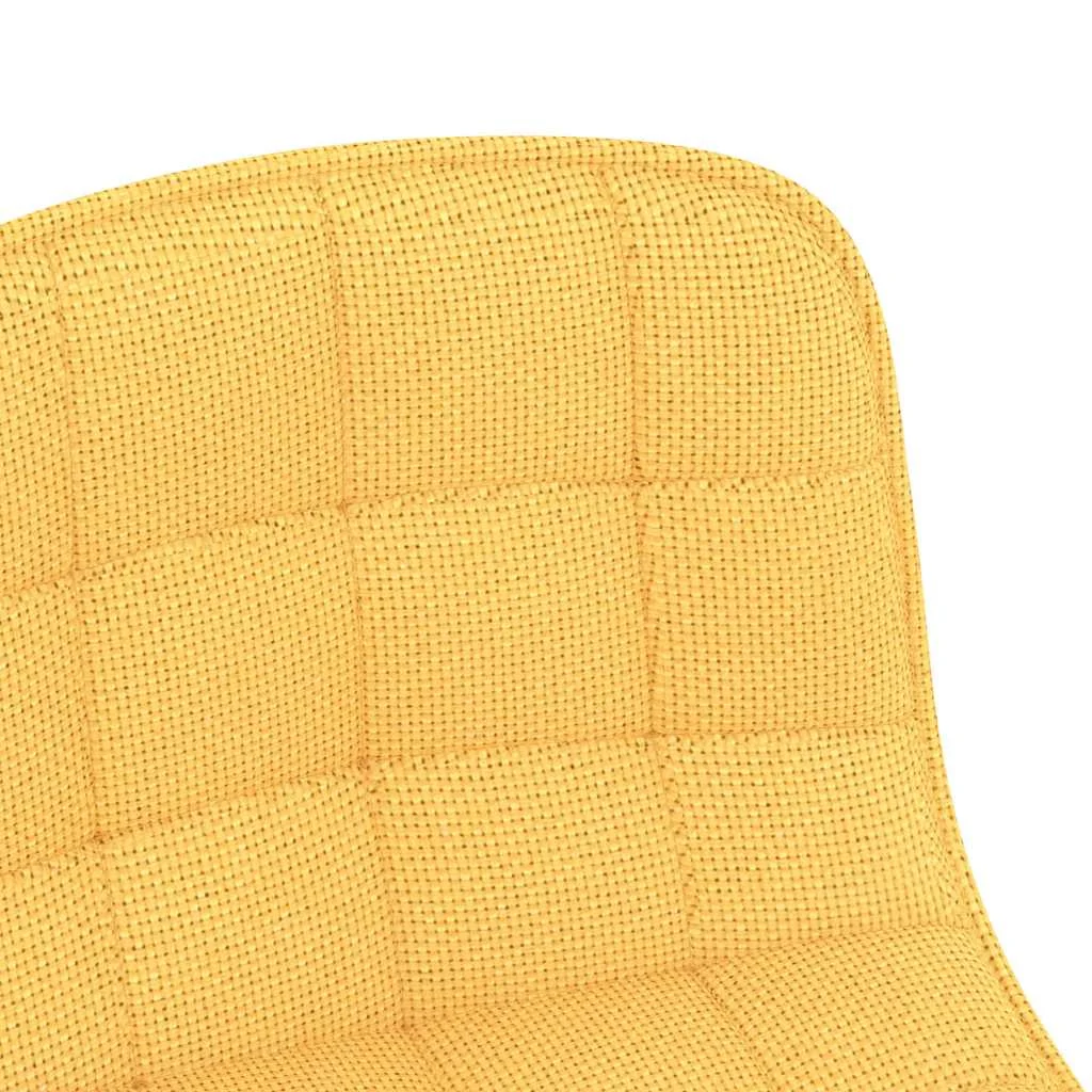 Chaise pivotante de bureau 42,5 x 45 x 80,5 cm jaune tissu – vue en situation