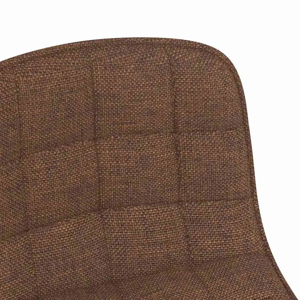 Chaise pivotante de bureau 42,5 x 45 x 80,5 cm marron tissu – vue en situation