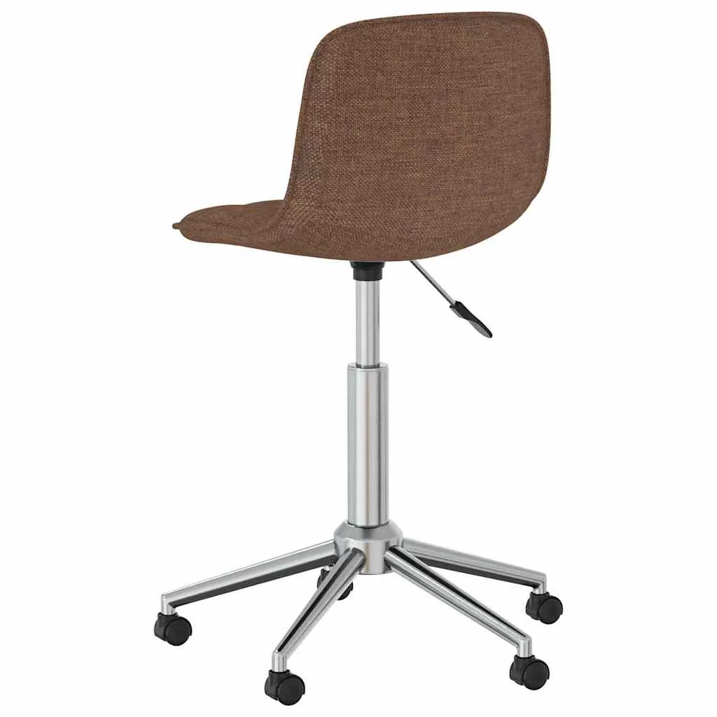 Chaise pivotante de bureau 42,5 x 45 x 80,5 cm marron tissu – vue de détail