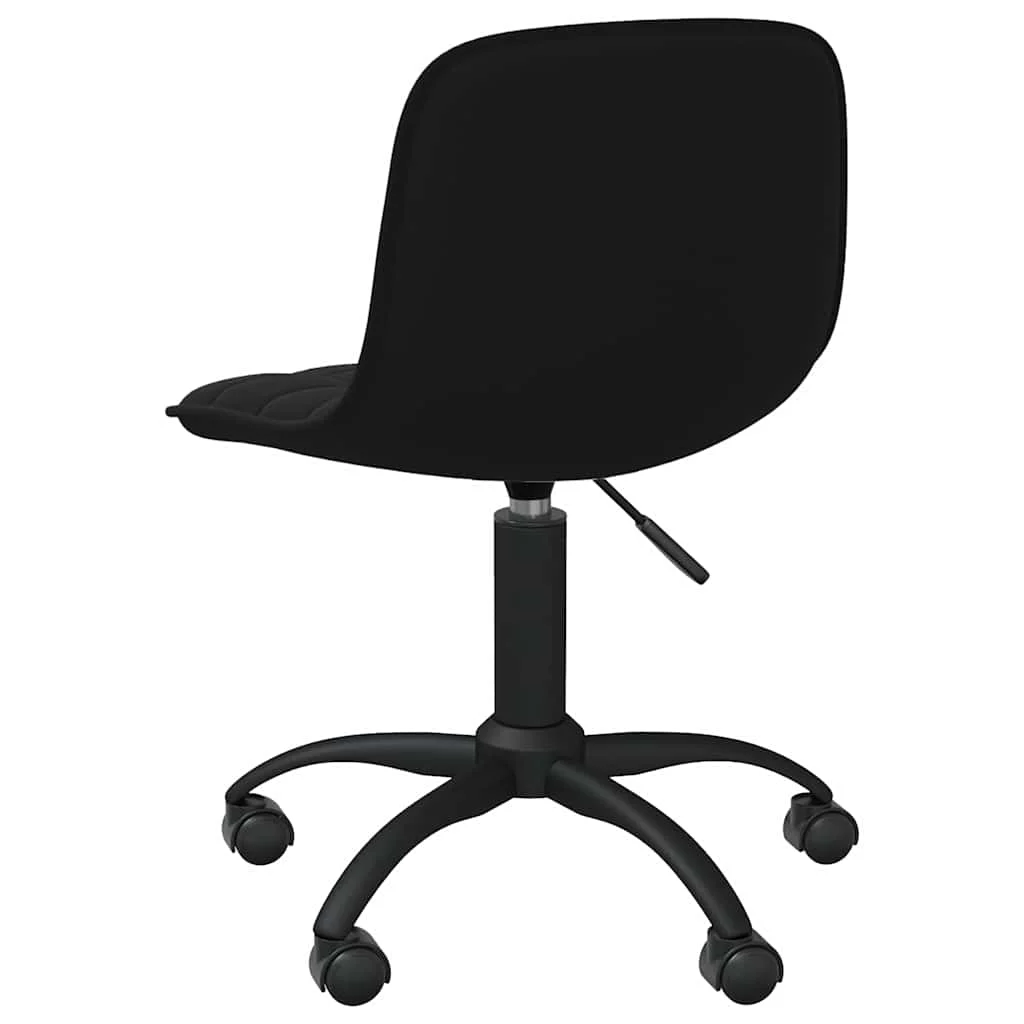 Chaise pivotante de bureau 42,5 x 45 x 80,5 cm noir velours – vue de détail