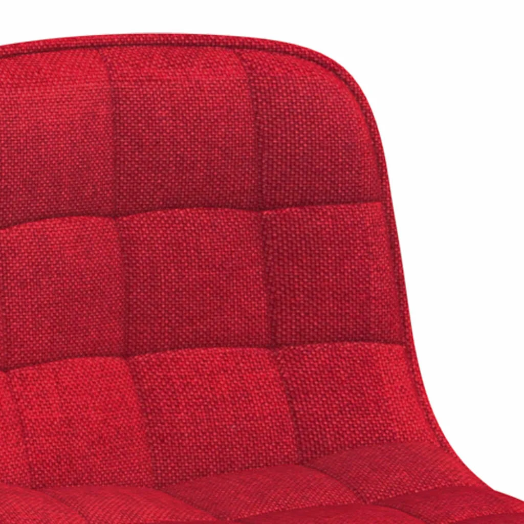 Chaise pivotante de bureau 42,5 x 45 x 80,5 cm rouge bordeaux tissu – vue en situation
