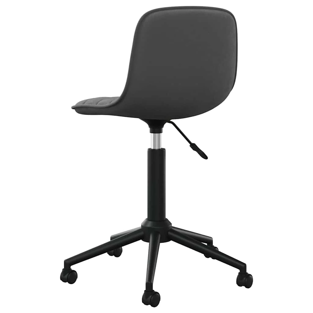 Chaise pivotante de bureau 42,5 x 45 x 81 cm noir velours – vue de détail