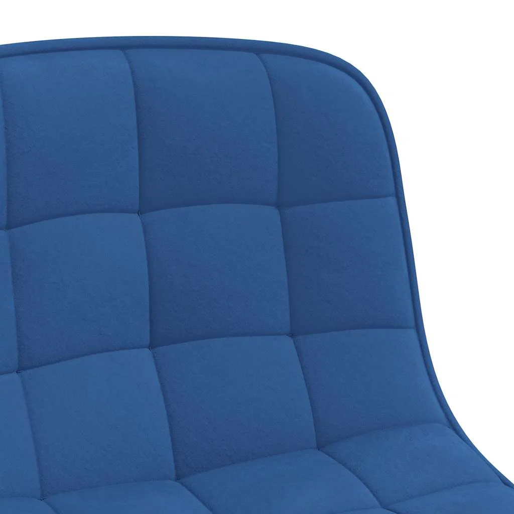 Chaise pivotante de bureau 42,5 x 45 x 82,5 cm bleu velours – vue en situation