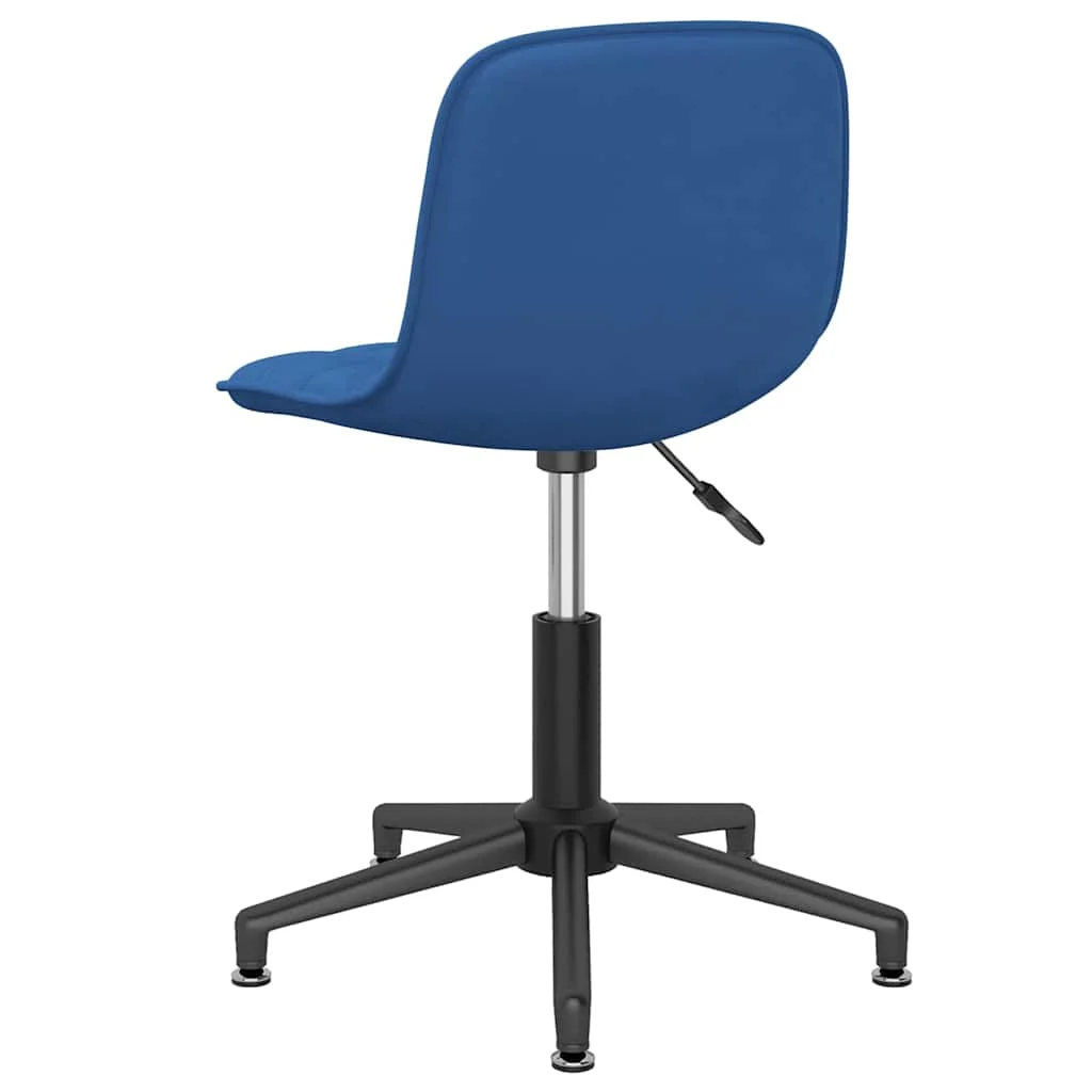 Chaise pivotante de bureau 42,5 x 45 x 82,5 cm bleu velours – vue de détail