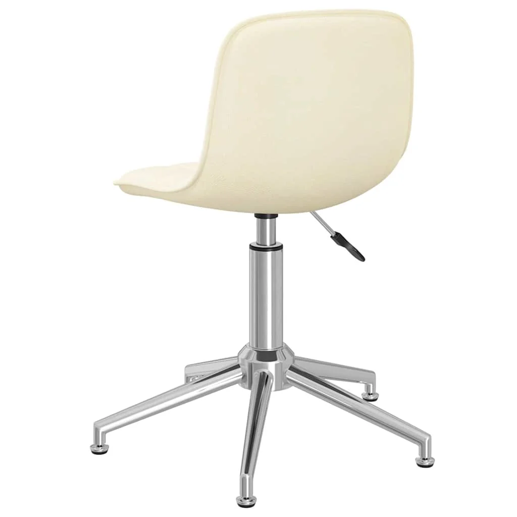 Chaise pivotante de bureau 42,5 x 45 x 82,5 cm crème tissu – vue de détail