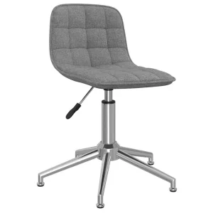 Chaise pivotante de bureau 42,5 x 45 x 82,5 cm gris clair tissu – vue d’ensemble