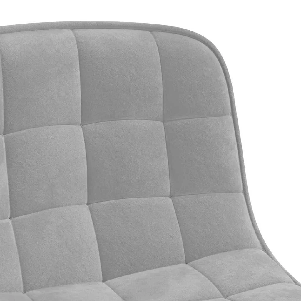Chaise pivotante de bureau 42,5 x 45 x 82,5 cm gris clair velours – vue en situation