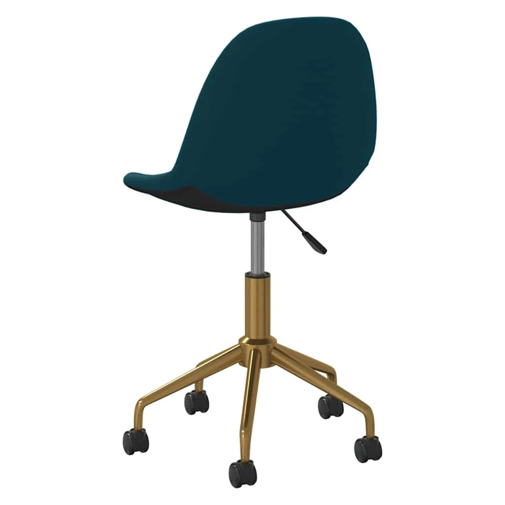 Chaise pivotante de bureau 43 x 45 x 85,5 cm bleu velours – vue en situation