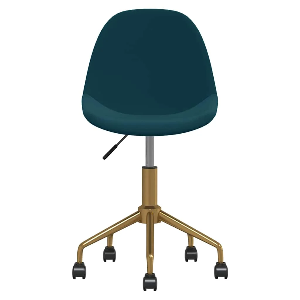 Chaise pivotante de bureau 43 x 45 x 85,5 cm bleu velours – vue de côté