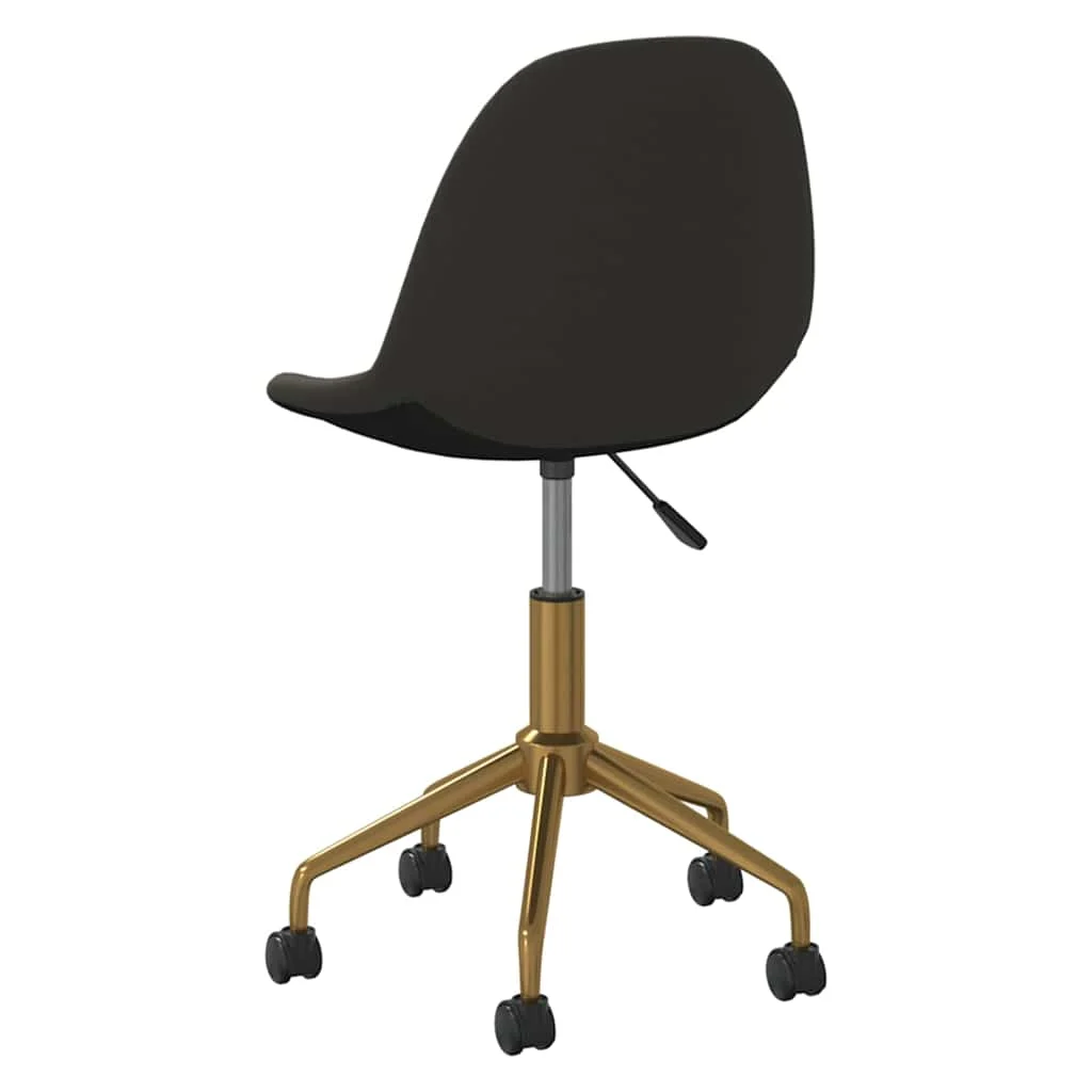 Chaise pivotante de bureau 43 x 45 x 85,5 cm gris foncé velours – vue en situation
