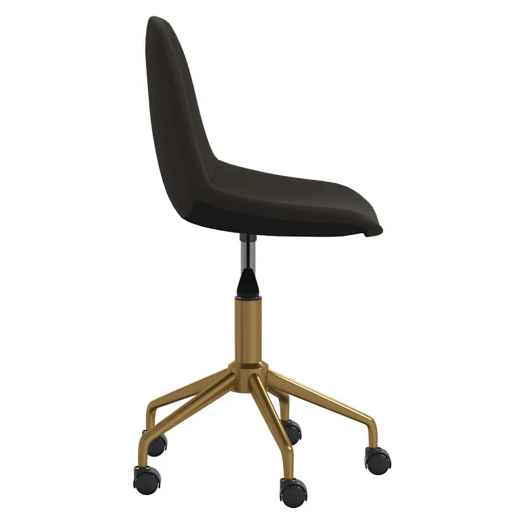Chaise pivotante de bureau 43 x 45 x 85,5 cm gris foncé velours – vue de détail