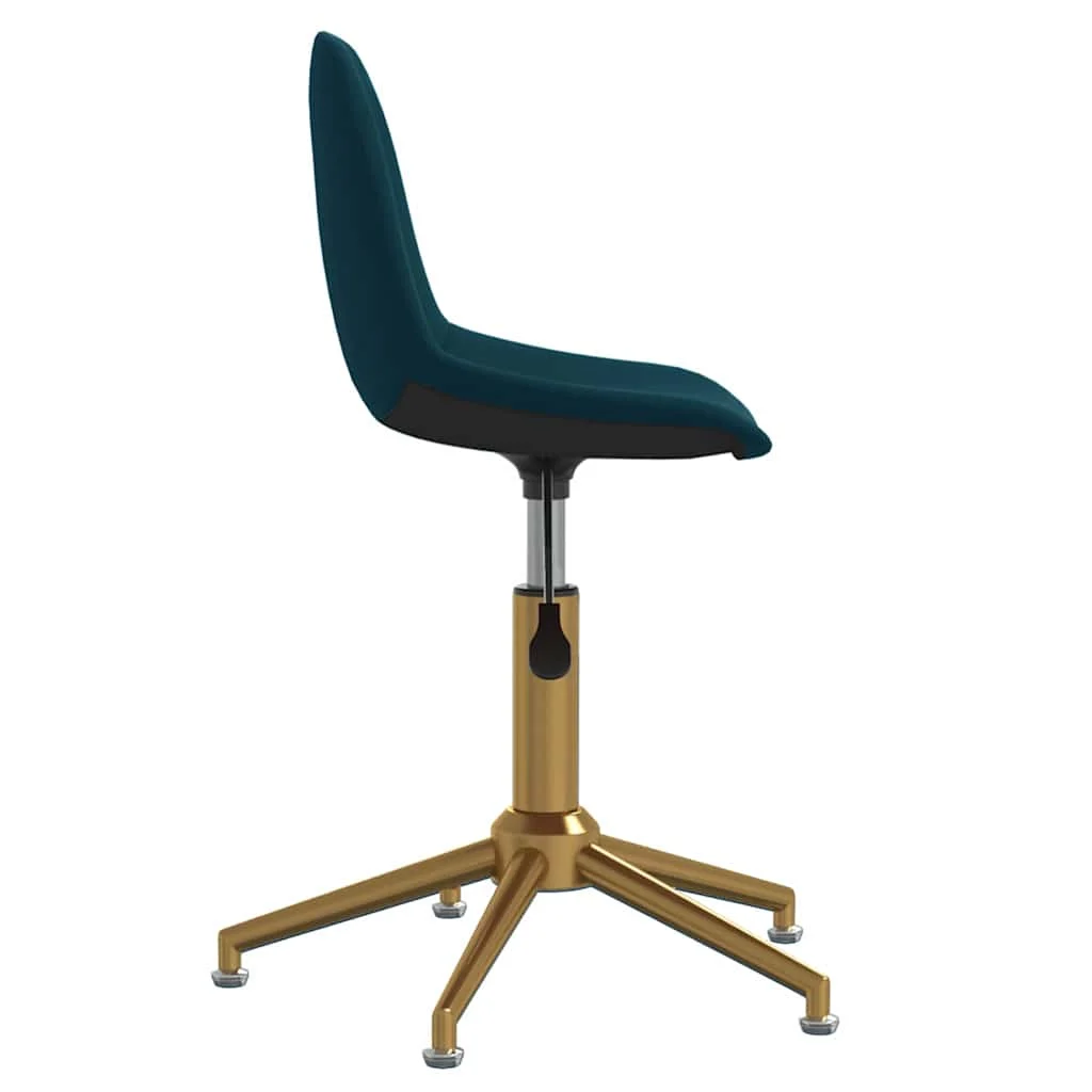 Chaise pivotante de bureau 43 x 45 x 94,5 cm bleu velours – vue de détail