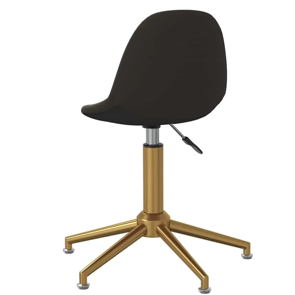 Chaise pivotante de bureau 43 x 45 x 94,5 cm gris foncé velours – vue en situation